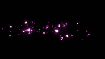 心形粒子飘散无缝循环带通道