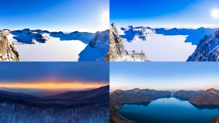 「有版权『航拍长白山森林天池合集4K