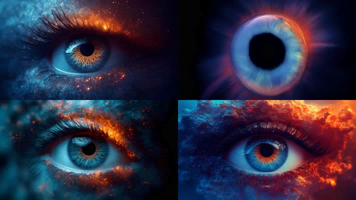 「有版权」数码眼虹膜连接抽象虹膜爆炸合集