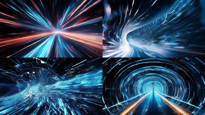 「有版权」科技光线隧道穿梭合集4k