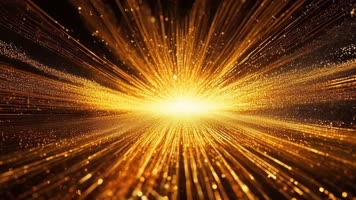 「有版权」金色中心扩散粒子线条合集4K