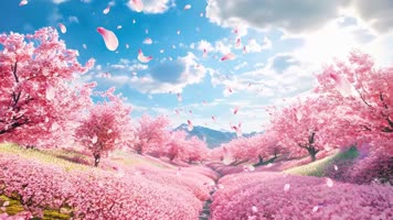 LED高清一路花开歌舞背景视频大屏幕