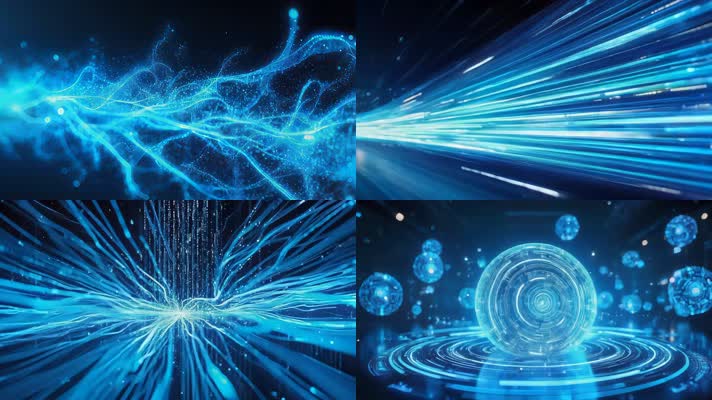 「有版权」蓝色数据流合集4K