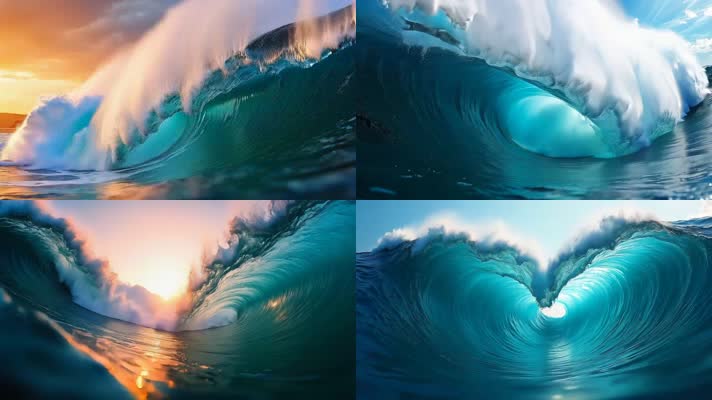 「有版权」震撼滔天海浪合集4K
