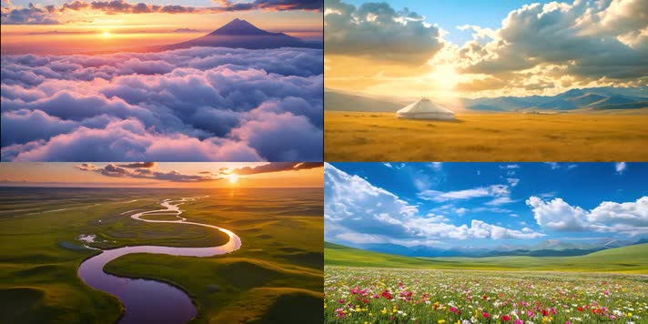 原声舞蹈版天边蒙古族草原民族舞蹈LED高清