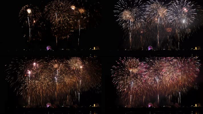 跨年夜烟花烟火礼花火花