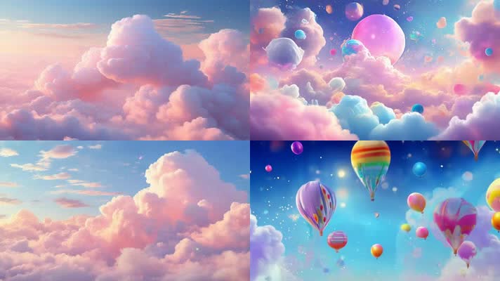 「有版权」唯美彩色梦幻漫画云合集4K