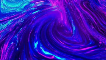 「有版权」梦幻蓝色和紫色霓虹色彩鲜艳的全