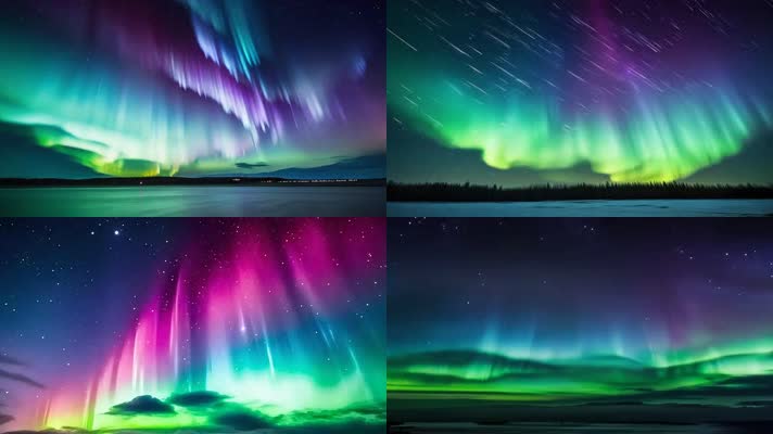 「有版权」天空梦幻极光合集4K