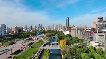 最全济南航拍延时城市地标合集