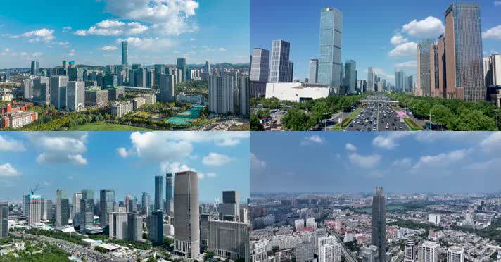 最新济南航拍延时城市地标合集5K