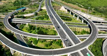 济南扳倒井立交航拍