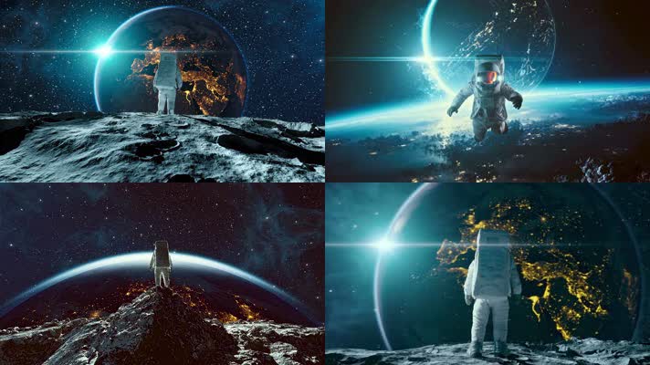 宇航员宇宙外星探索太空星球时空未来