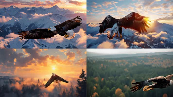 「有版权」雄鹰飞翔合集4K