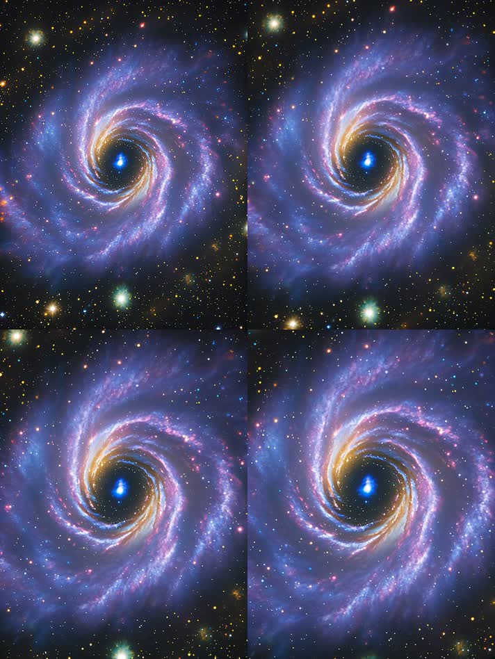 绚丽螺旋星系太空景象