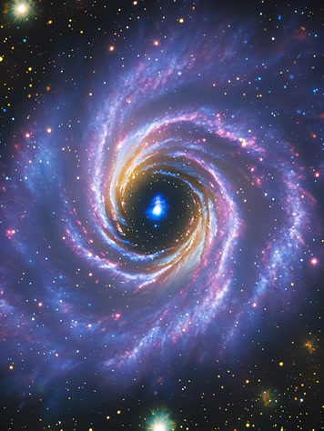 绚丽螺旋星系太空景象