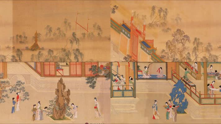 明代仇英汉宫春晓图全卷