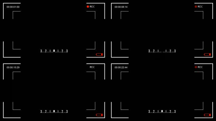 摄像机录制取景框界面动画素材 (3)摄像机录制取景框界面动画素材