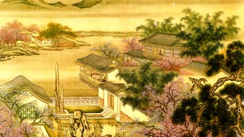 古画春夜宴桃李园 古画春夜宴桃李园