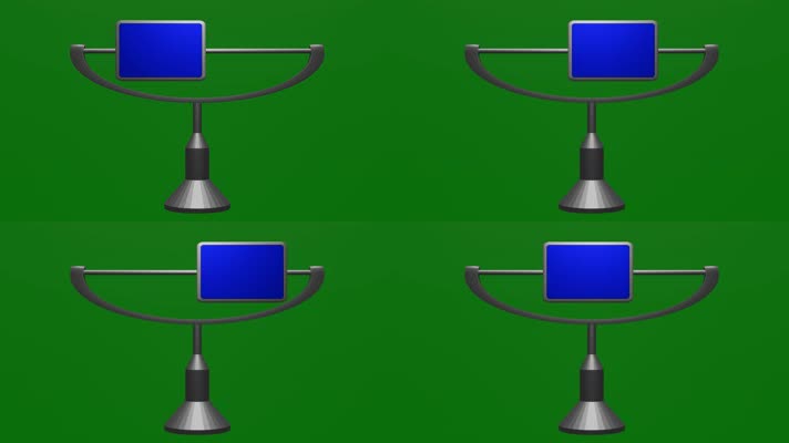 无限循环左右来回滑动的蓝屏广告牌绿屏抠像