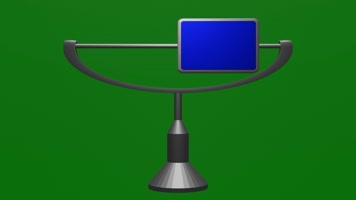 无限循环左右来回滑动的蓝屏广告牌绿屏抠像