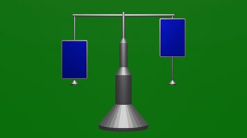 无限循环左右蓝屏广告牌上下移动绿幕素材