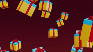 3D渲染漂浮礼物盒 3D渲染漂浮礼物盒