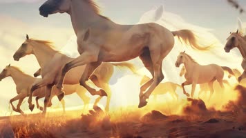 白马 蒙古族民族舞蹈表演晚会节目舞台背景 白马 蒙古族民族舞蹈表演晚会节目舞台背景