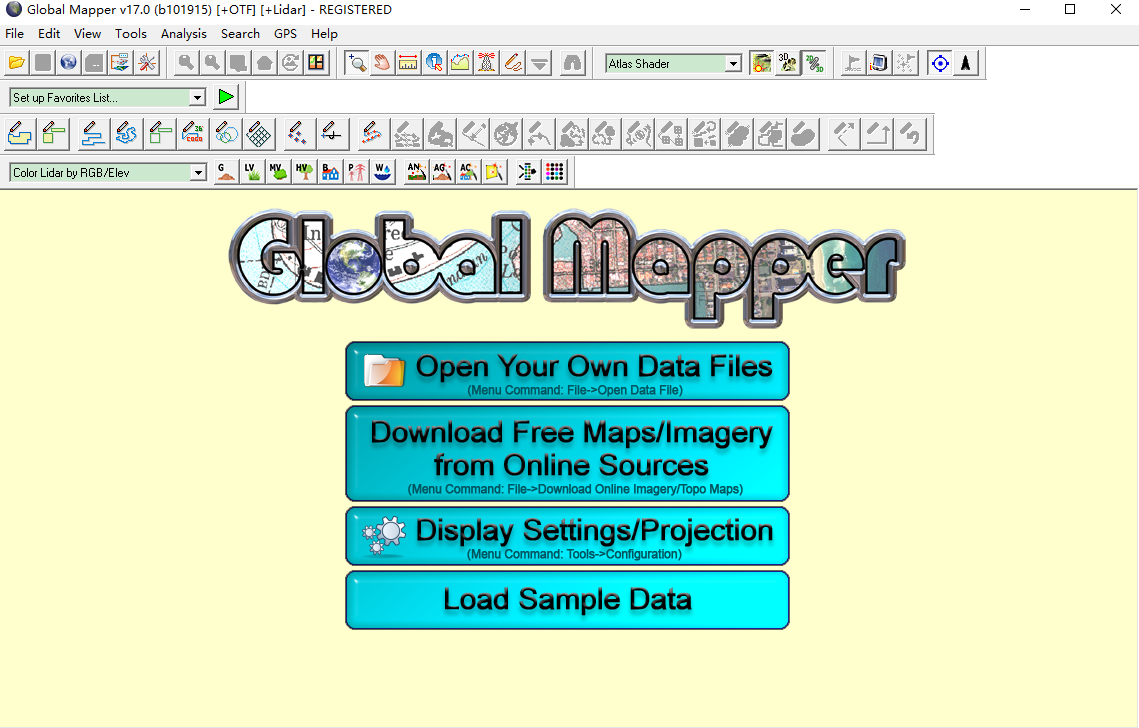 global mapper生成等高线