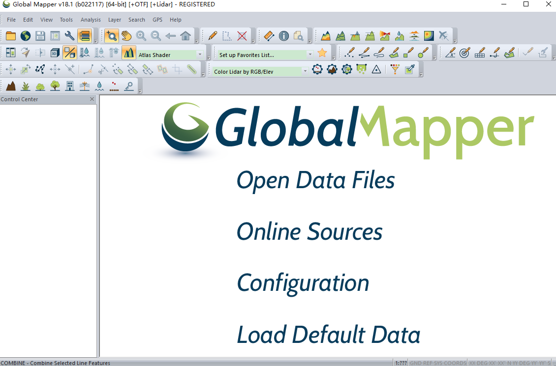 global mapper 裁切影像